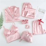 Set cadou 7 piese dama Roz Pudra – Noua Colectie “Pink Nightware”