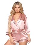 Pijama stil halat roz - Colecția "Hot Night"