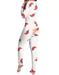 Pijama sexy cu capse la spate, model Ardei
